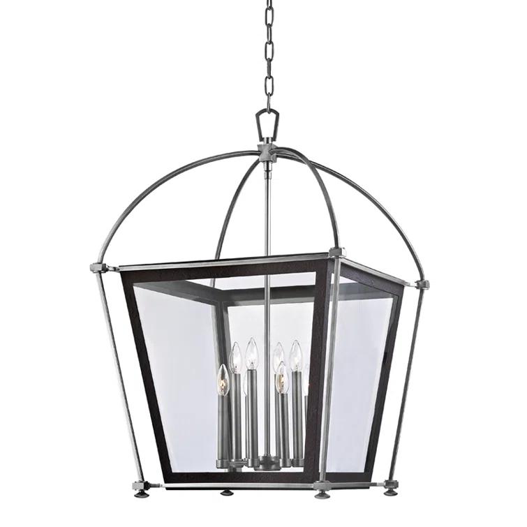 Hollis 4 - Light Dimmable Lantern Geometric Chandelier