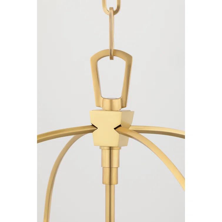 Hollis 4 - Light Dimmable Lantern Geometric Chandelier