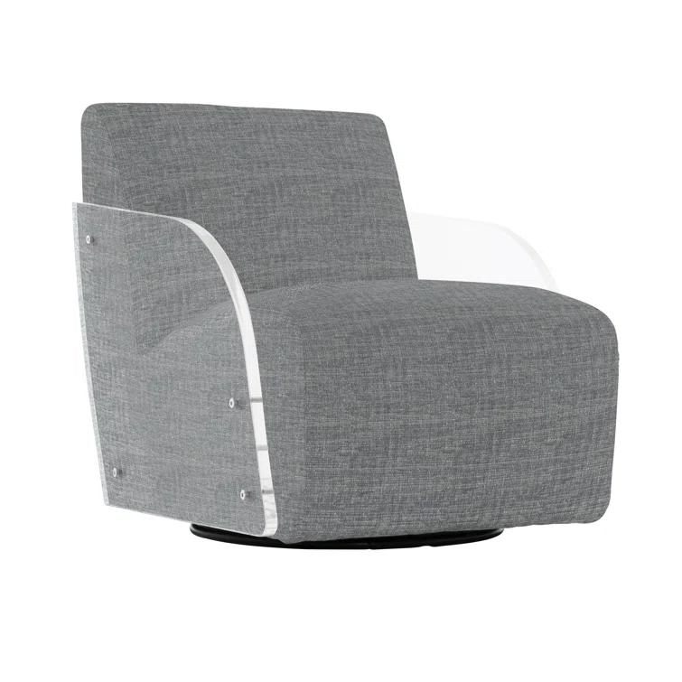Perla Upholstered Swivel Armchair