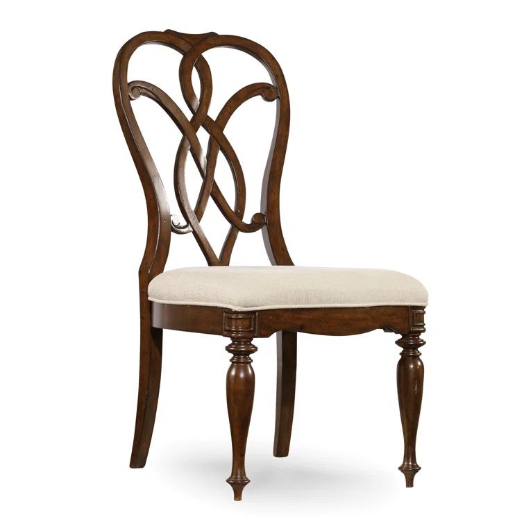 Leesburg 19.5'' H Upholstered Mahogany Side Chair