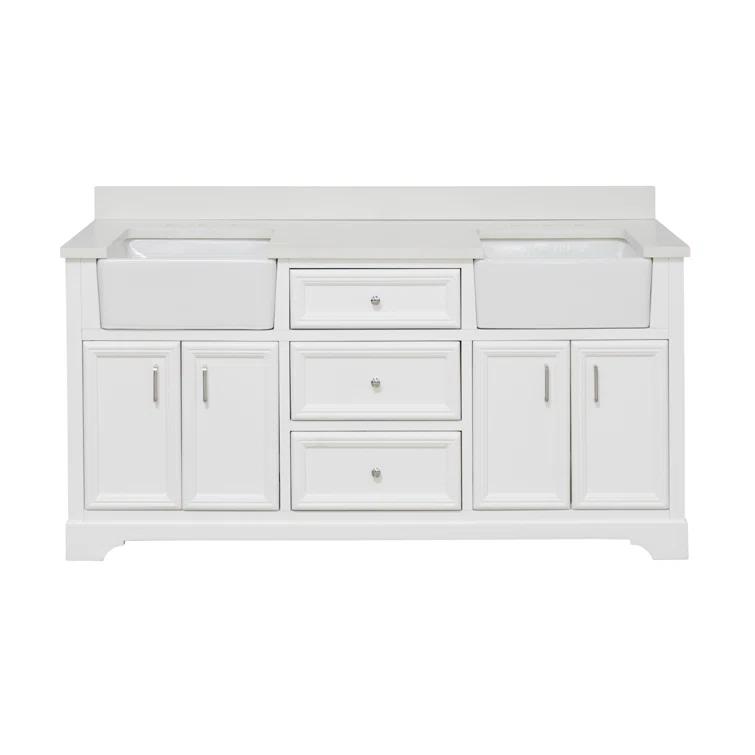 Emiliano 72'' Double Bathroom Vanity with Top