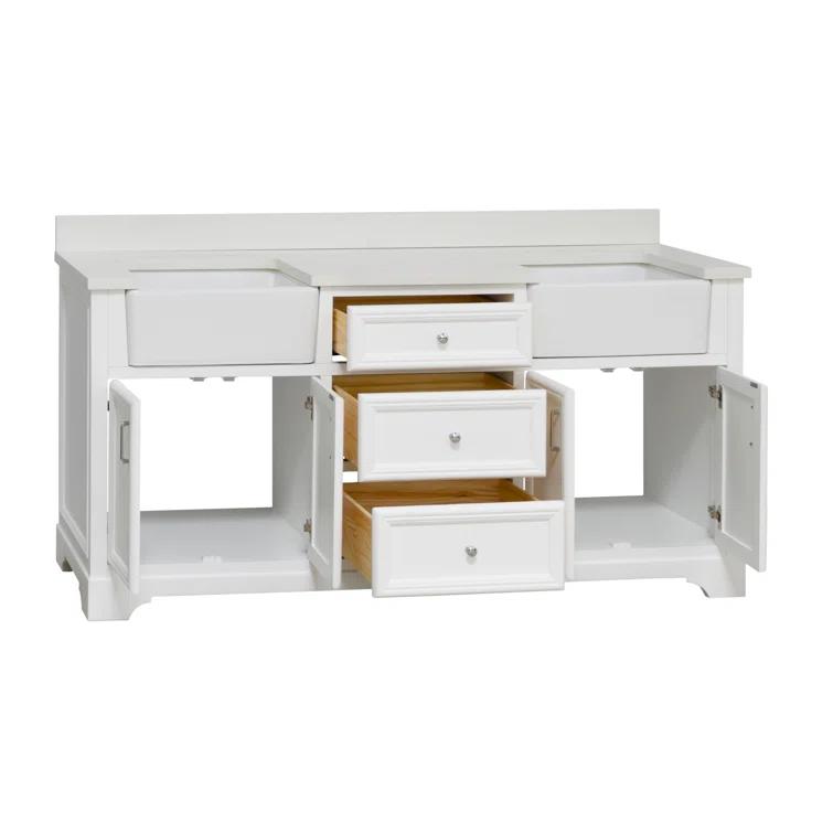 Emiliano 72'' Double Bathroom Vanity with Top