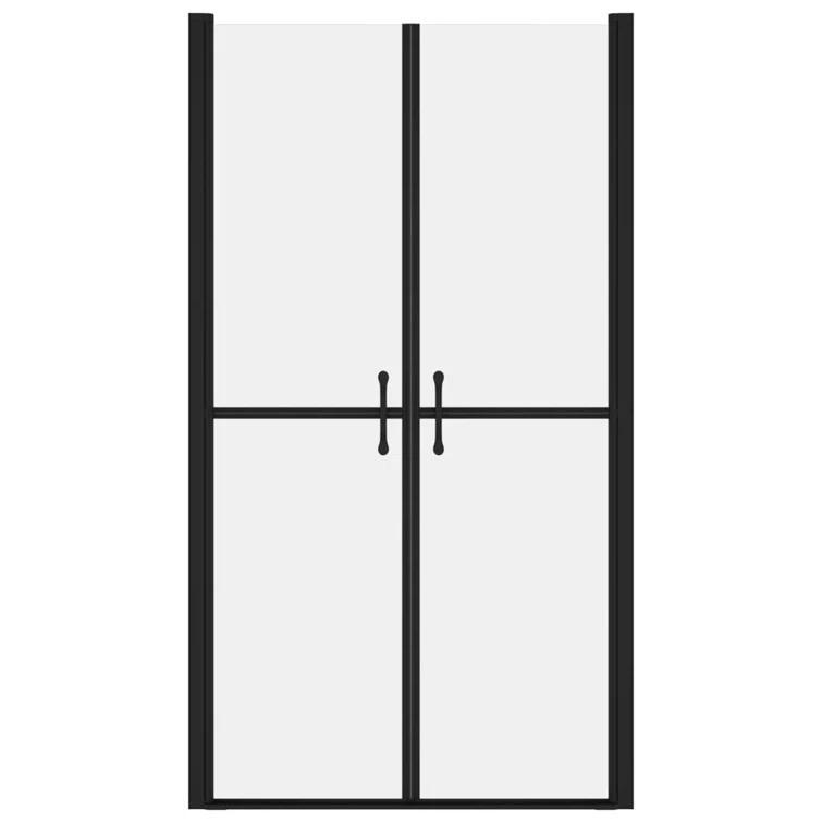 33.9'' - W x 74.8'' H Double Sliding Door Framed Shower Door with