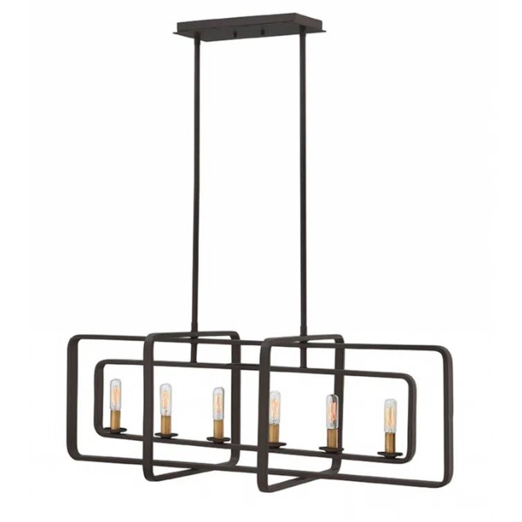 Fernand 6-Light Kitchen Island Linear Pendant