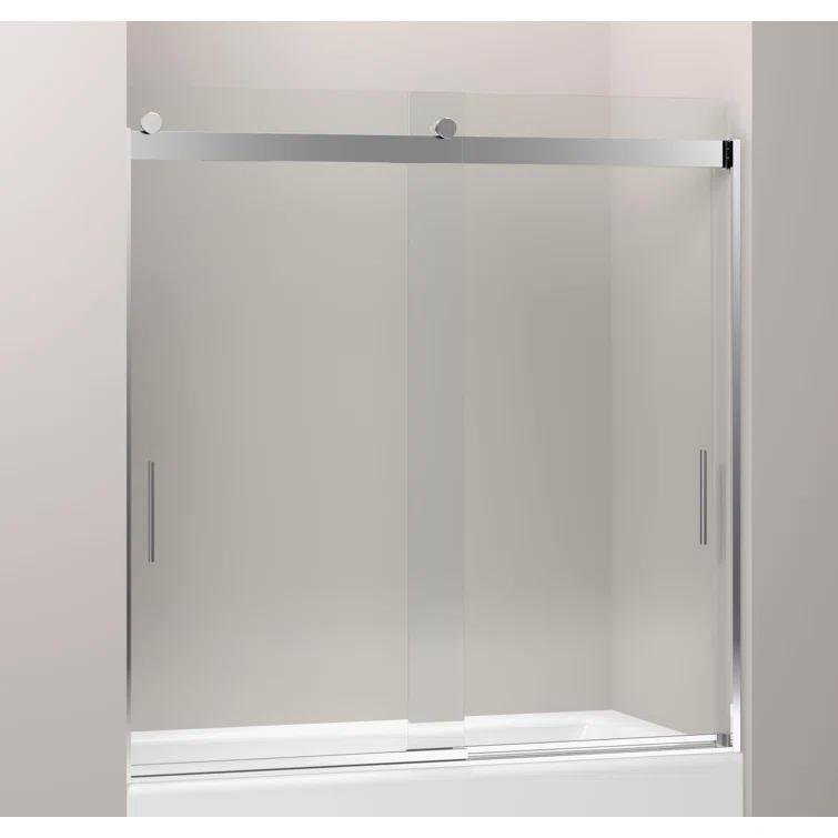 Levity 59.62" x 62" Bypass Bath Door with CleanCoat® Technology