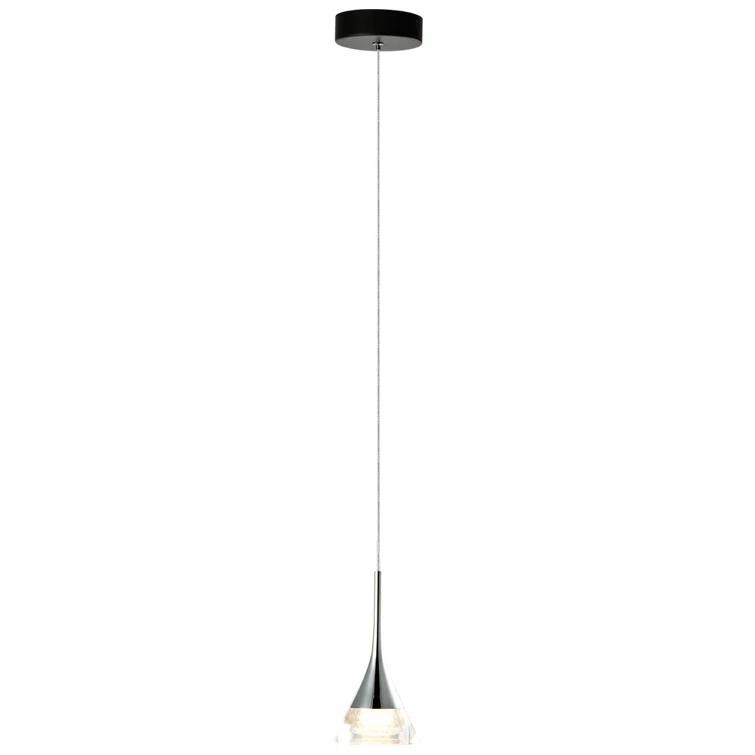 Amalfi 4.75-in Integrated LED Height Adjustable ETL Certified Pendant Light with Cone Shade