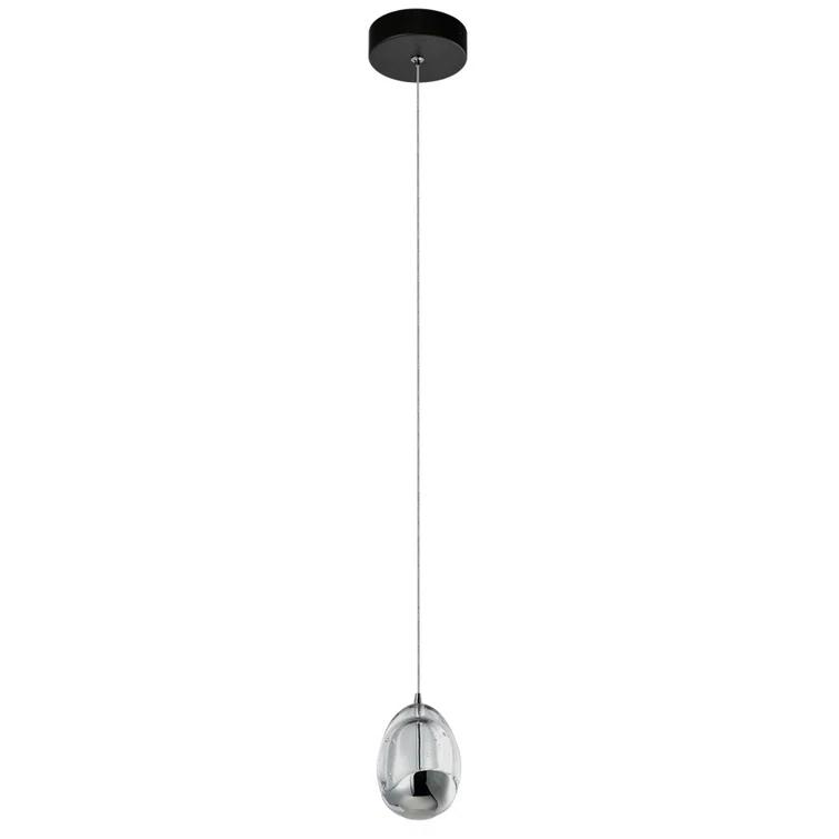 Venezia 3.5-in Integrated LED Height Adjustable ETL Certified Pendant Light with Glass Shade