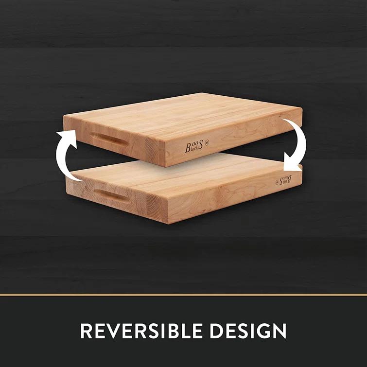 John Boos Wood Edge Grain Reversible Cutting Board