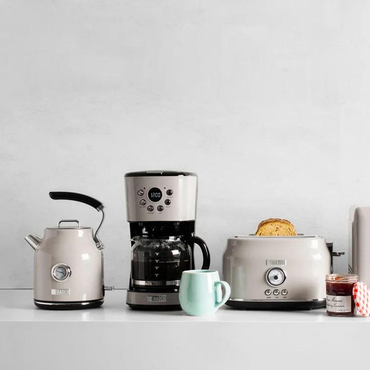 HADEN Putty Beige Programmable Drip Coffee Maker