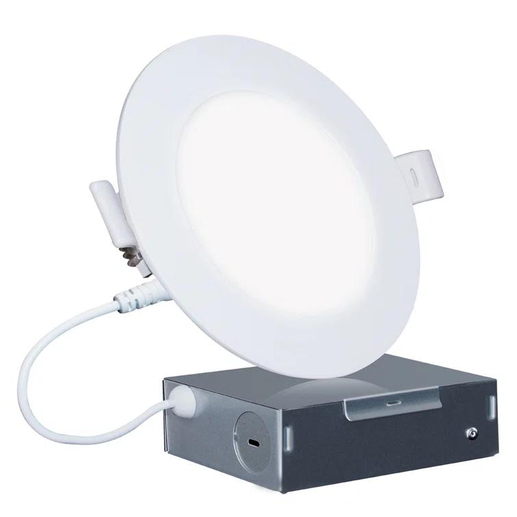 6" Slim Recessed LED, 12W, 2700K Soft White, Dimmable