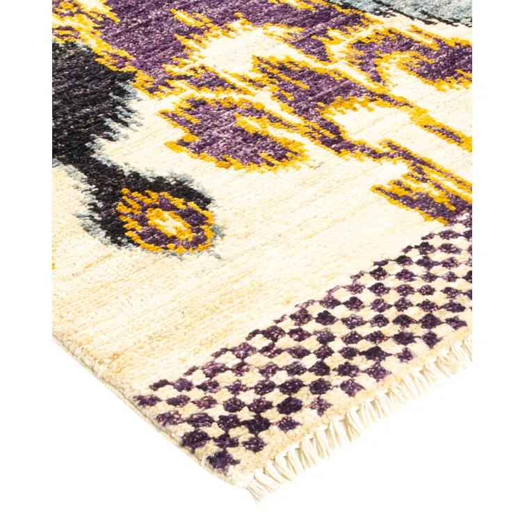 Isabelline One-of-a-Kind 4' 0" X 6' 3" 2010s Wool Area Rug in Ivory