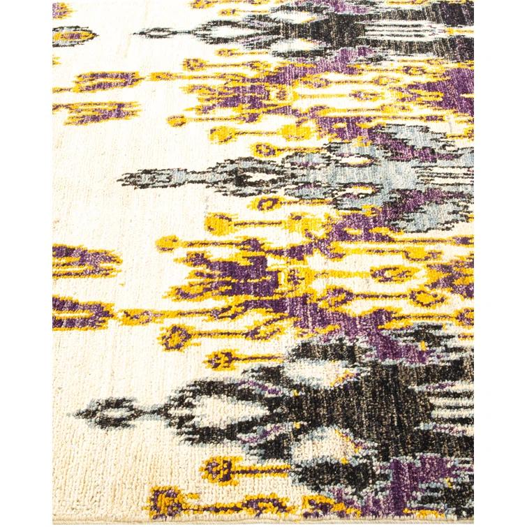 Isabelline One-of-a-Kind 4' 0" X 6' 3" 2010s Wool Area Rug in Ivory