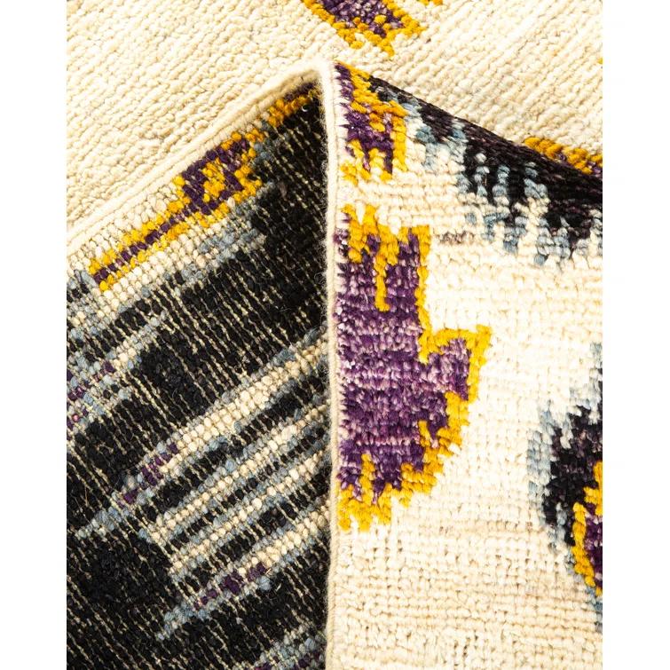 Isabelline One-of-a-Kind 4' 0" X 6' 3" 2010s Wool Area Rug in Ivory