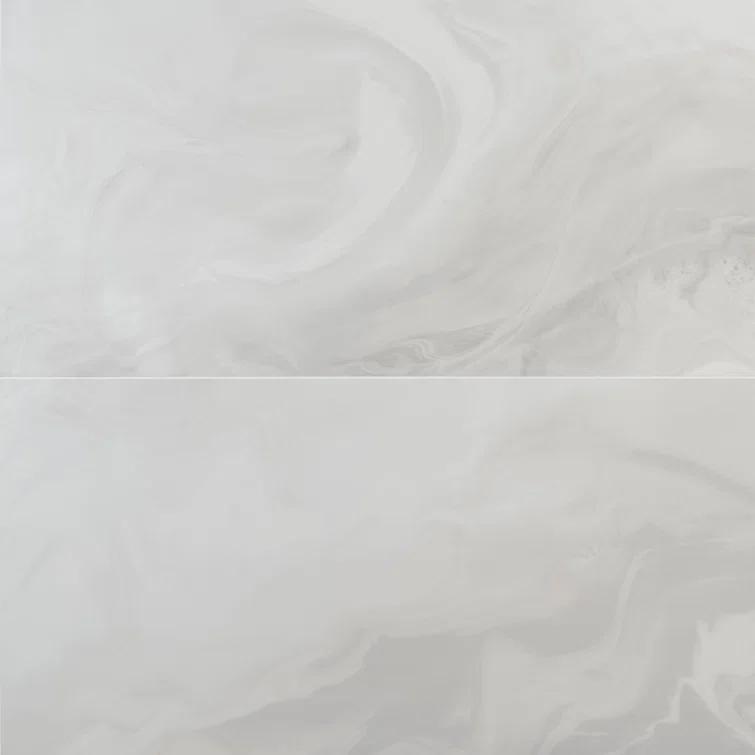 Savannah 23.62 in. x 47.24. in Polished Porcelain Marble Look Floor & Wall Tile (15.49 Sq. Ft./Case)