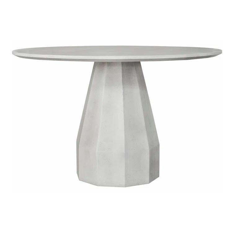 Chrysanthe Indoor / Outdoor Round Dining Table