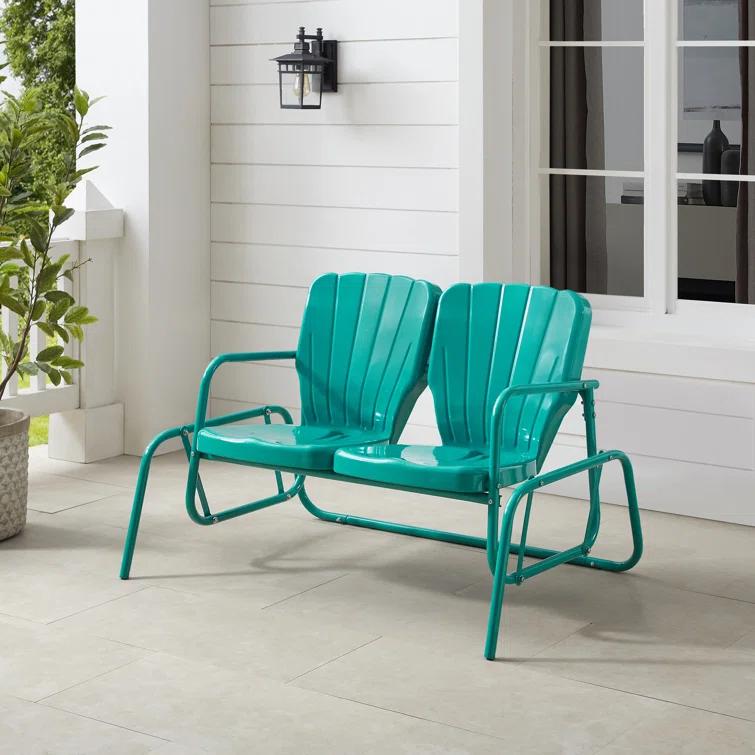 Outdoor Burley Gliding Metal Bench
