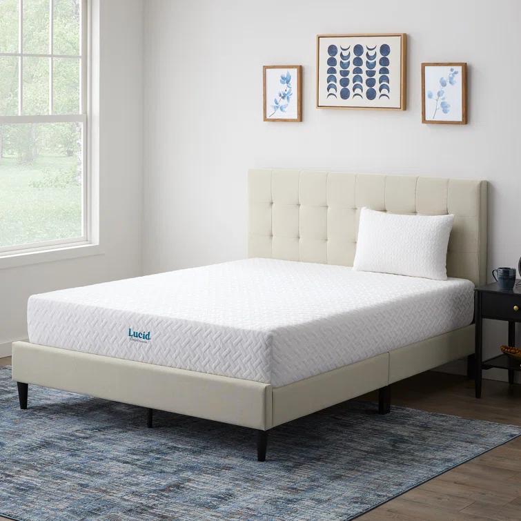 LUCID Medium Cooling Gel infused Memory Foam Mattress