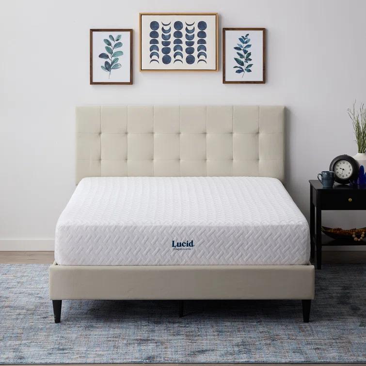 LUCID Medium Cooling Gel infused Memory Foam Mattress