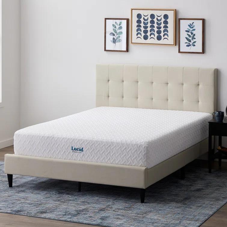 LUCID Medium Cooling Gel infused Memory Foam Mattress