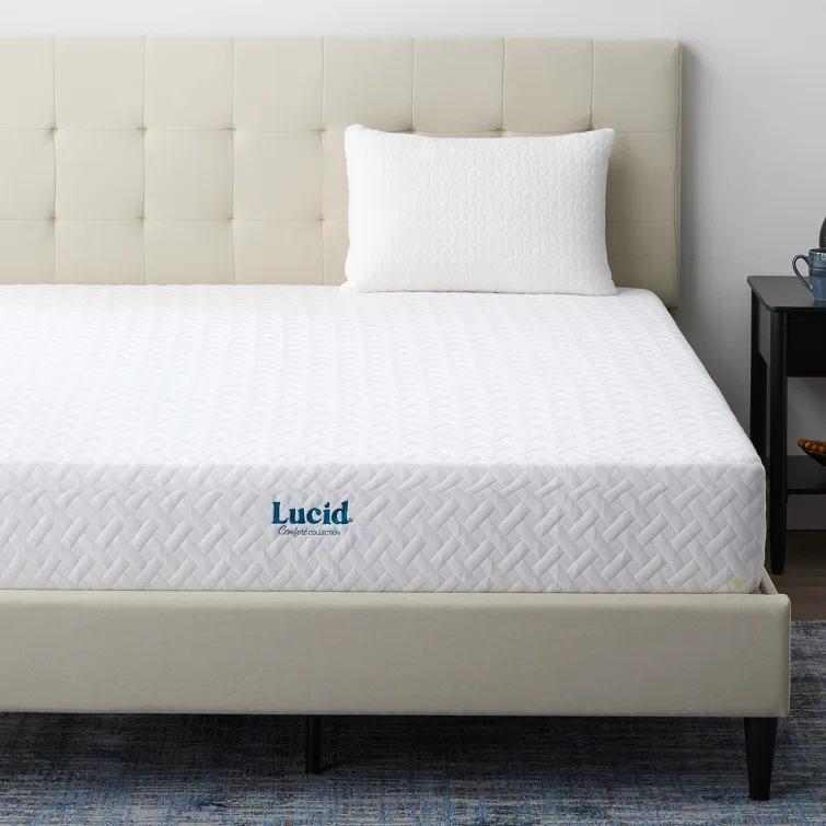 LUCID Medium Cooling Gel infused Memory Foam Mattress