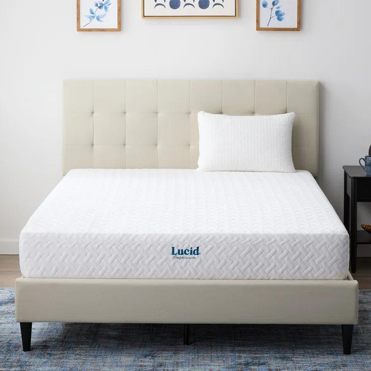 LUCID Medium Cooling Gel infused Memory Foam Mattress
