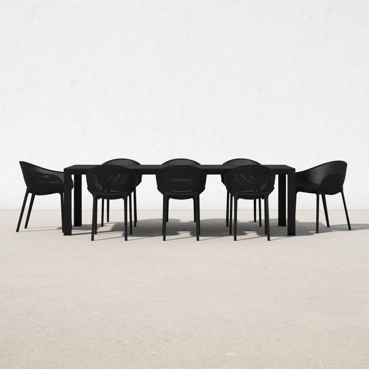 Farrah 102'' Rectangular 8 - Person Outdoor Dining Set