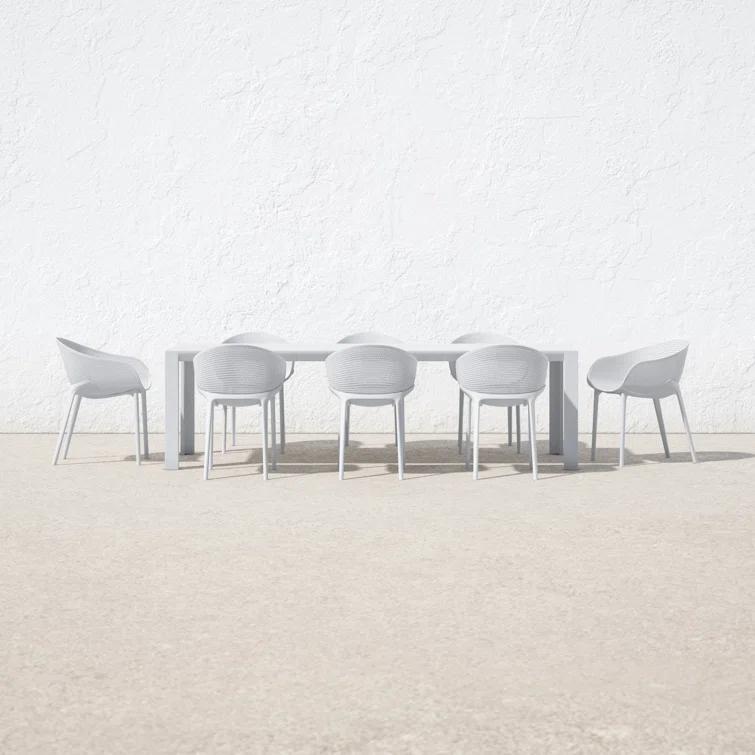 Farrah 102'' Rectangular 8 - Person Outdoor Dining Set