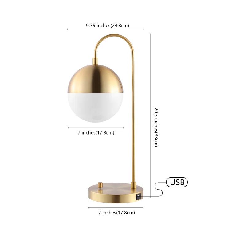 Gareth Metal Arched Lamp