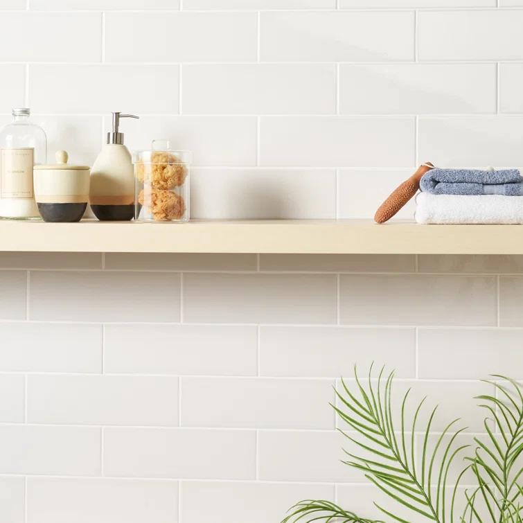 Remington 3.93 in. x 11.81 in. Polished Porcelain Subway Wall Tile (13.55 Sq. Ft. / Case)