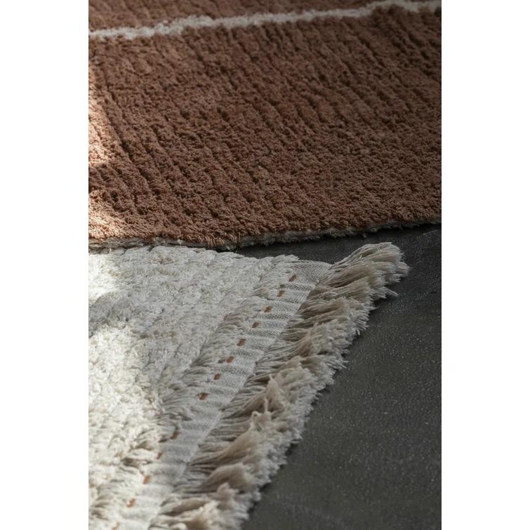 Duetto Reversible Washable Rug by Lorena Canals - Brown / 2' 7" x 7' 6"