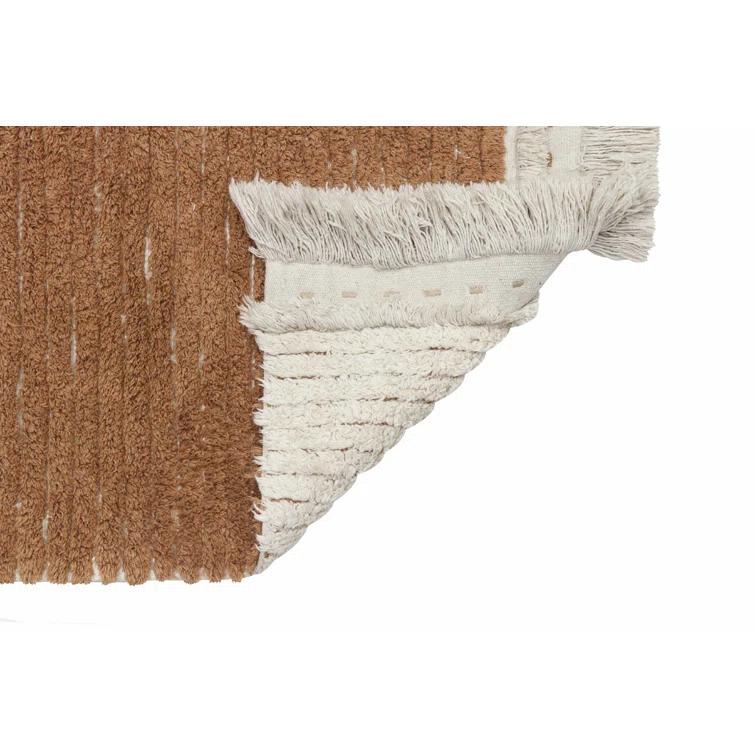 Duetto Reversible Washable Rug by Lorena Canals - Brown / 2' 7" x 7' 6"