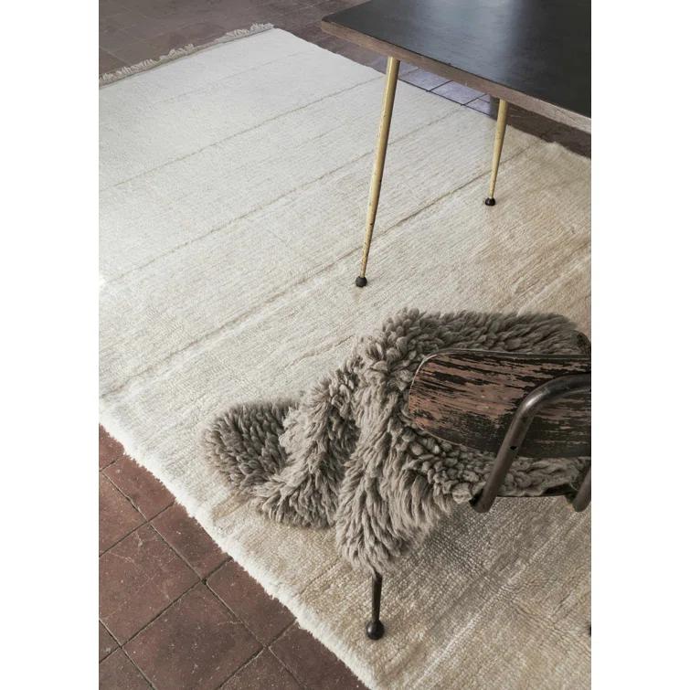 Lorena Canals Sheep of the World Handmade Tufted Wool Area Rug in Sheep White | Birch Lane