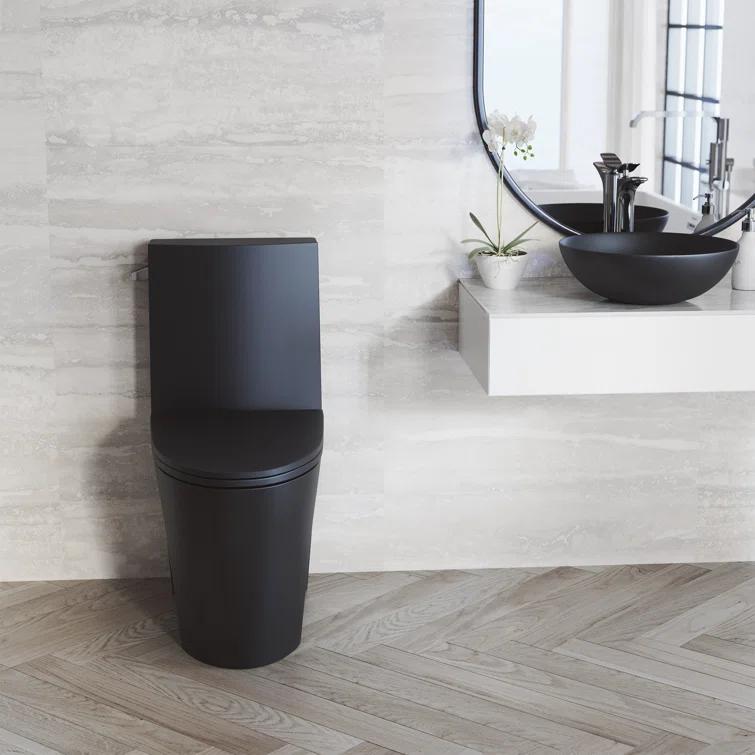 St. Tropez One Piece Elongated Toilet Dual Vortex Flush 1.6 GPF