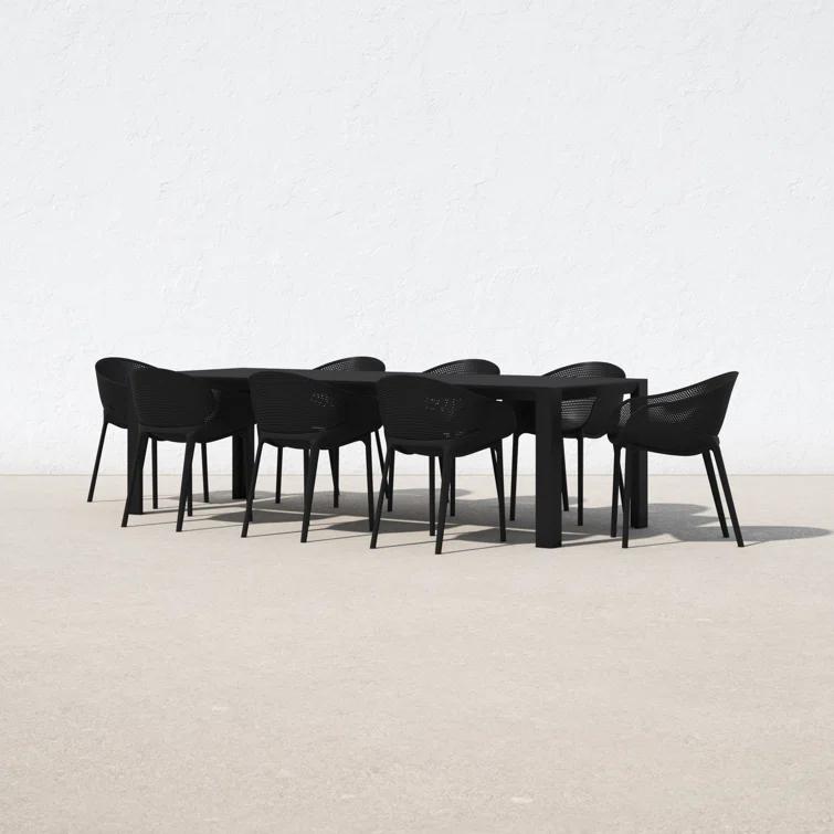 Farrah 102'' Rectangular 8 - Person Outdoor Dining Set