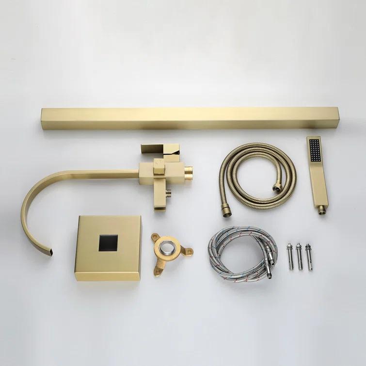 Floor Tub Spout with Diverter