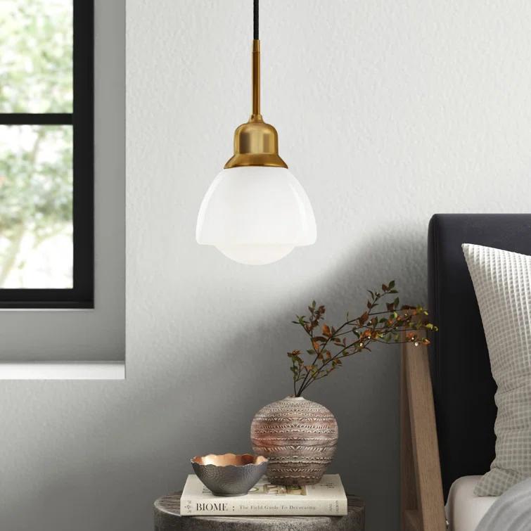 Katarina Single Light Glass Dimmable Pendant