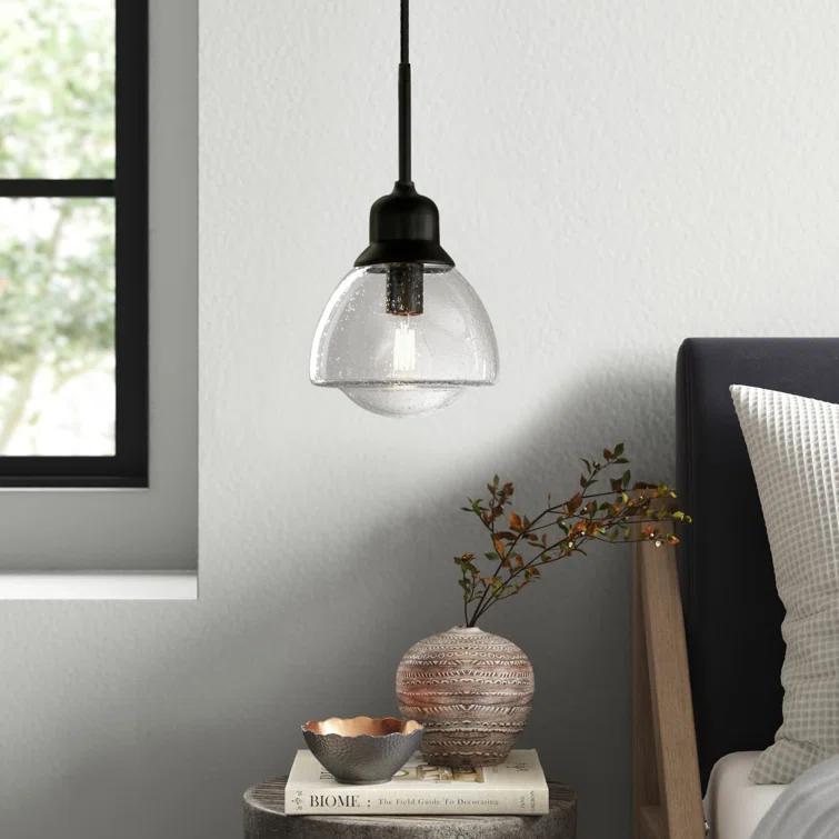 Katarina Single Light Glass Dimmable Pendant