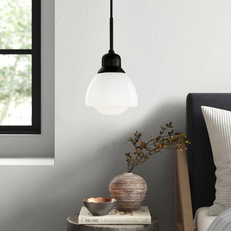 Katarina Single Light Glass Dimmable Pendant