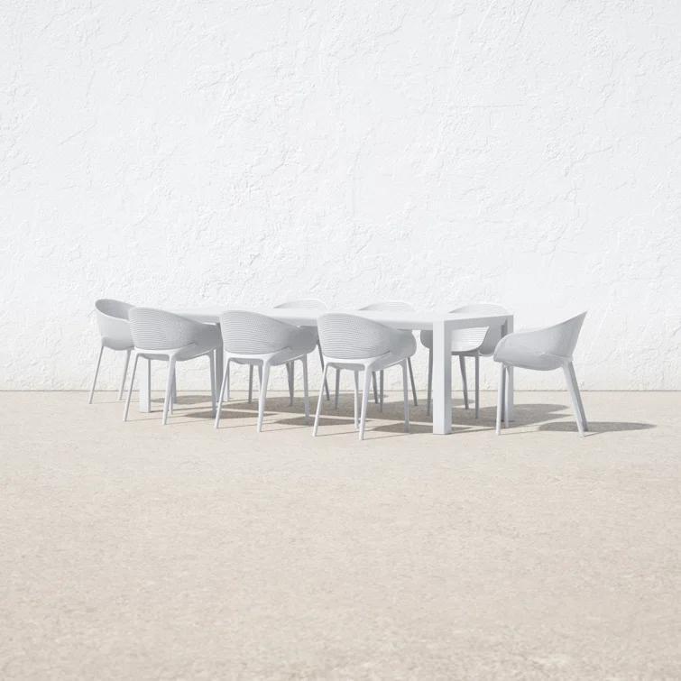 Farrah 102'' Rectangular 8 - Person Outdoor Dining Set