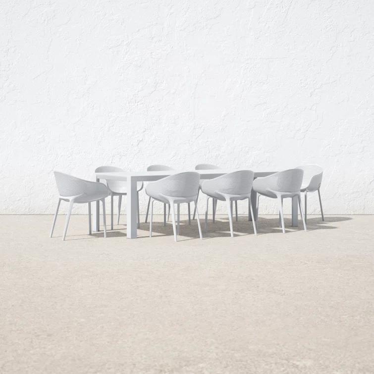 Farrah 102'' Rectangular 8 - Person Outdoor Dining Set