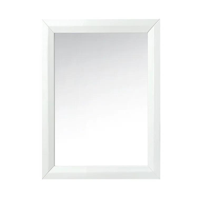 Ancerre Designs Elizabeth 48 in. Bath Vanity Set in White with Italian Carrara White Marble Vanity top and White Undermount Basin with Gold Hardware and 28 in. White Mirror | Perigold