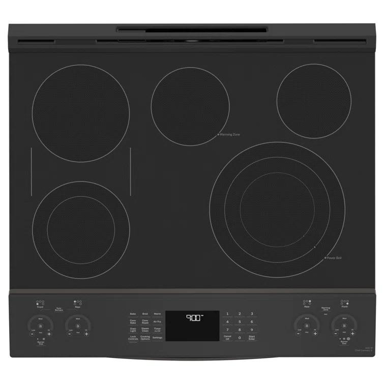 GE Profile™ GE Profile Smart Appliances 30" 5.3 cu.ft. Slide-in Electric Range PSS93BPTS