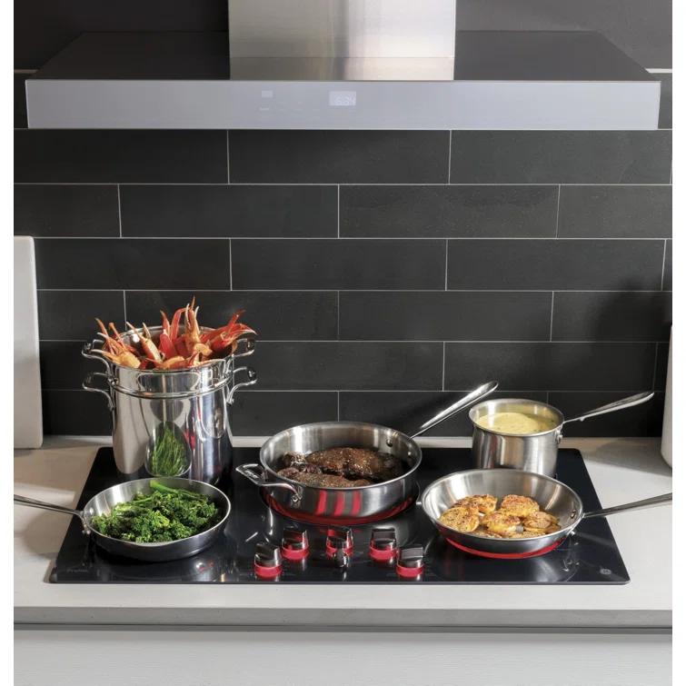 36" GE Profile Smart Appliances 610 CFM Convertible Wall Mount Range Hood with Night Light Wi-Fi Remote Control Included