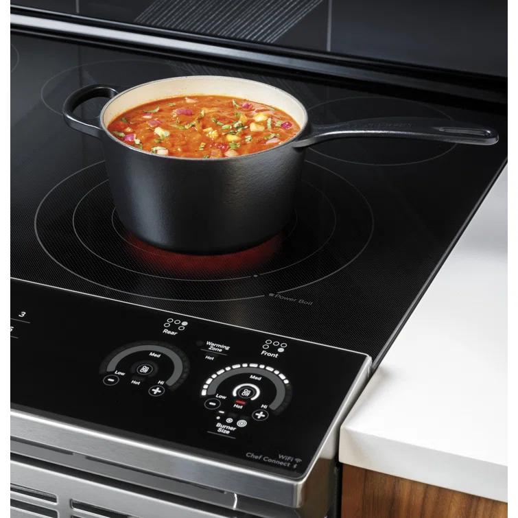 GE Profile™ GE Profile Smart Appliances 30" 5.3 cu.ft. Slide-in Electric Range PSS93BPTS