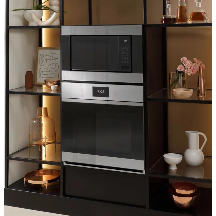 Café Minimal Series 30" 10 cu. ft Self-Cleaning Convection Electric Double Wall Oven CTD90DM2NS5