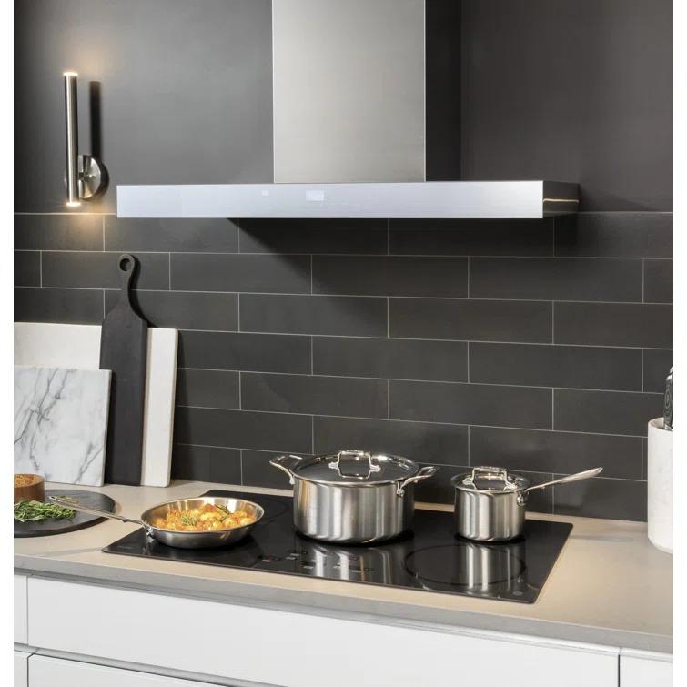 36" GE Profile Smart Appliances 610 CFM Convertible Wall Mount Range Hood with Night Light Wi-Fi Remote Control Included
