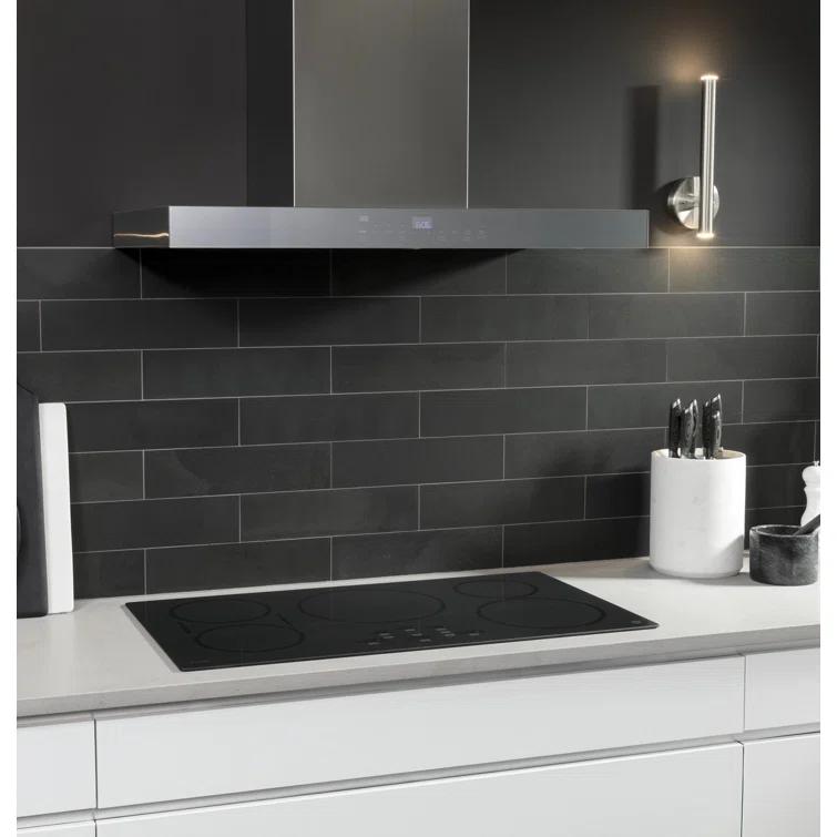 36" GE Profile Smart Appliances 610 CFM Convertible Wall Mount Range Hood with Night Light Wi-Fi Remote Control Included