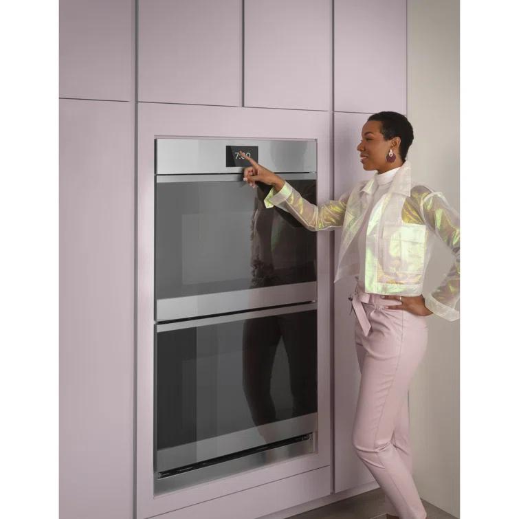 Café Minimal Series 30" 10 cu. ft Self-Cleaning Convection Electric Double Wall Oven CTD90DM2NS5