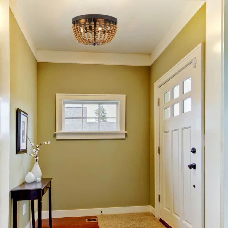 3 - Light 12.6'' Unique/Statement Bowl Flush Mount