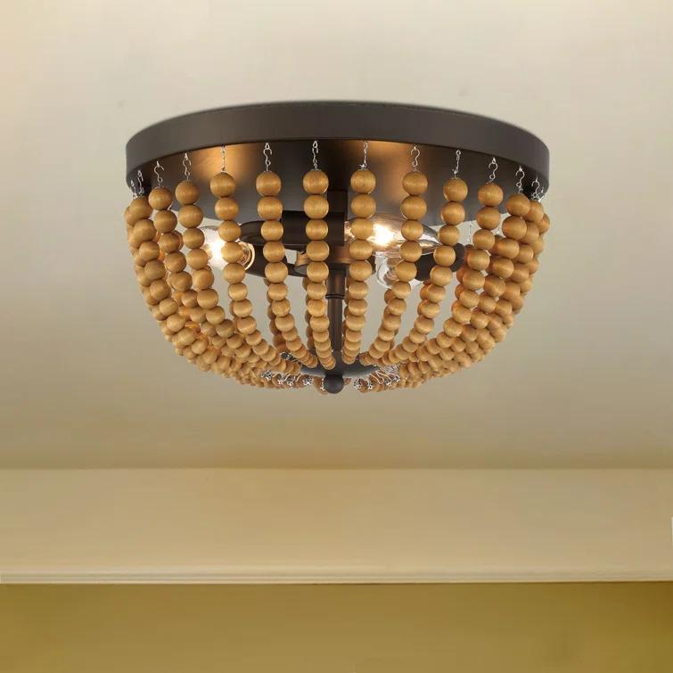 3 - Light 12.6'' Unique/Statement Bowl Flush Mount